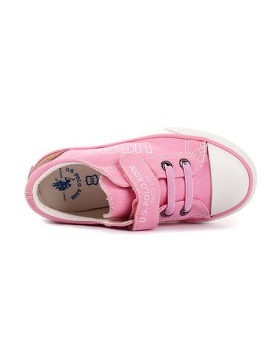 女小童布面童胶鞋粉色(26-31)