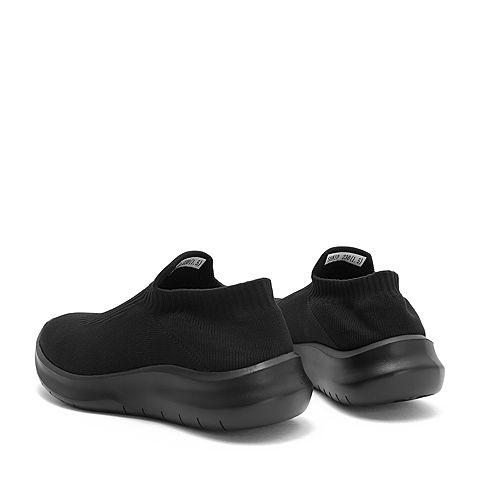 专柜新款黑色飞织帮面袜套运动风女休闲鞋s9n1dcm8图片-优购网上鞋城!
